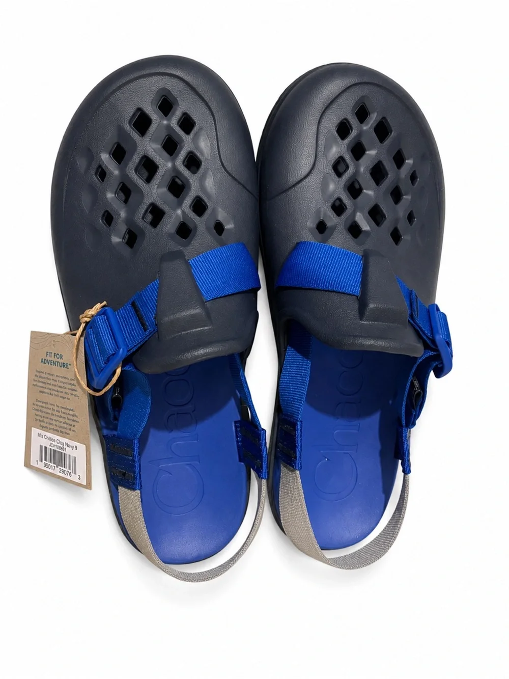Chaco Men's Navy and Royal Blue Casual Clog Sandals